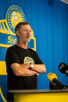 Head coach Peter Gerhardsson of the Swedish women's