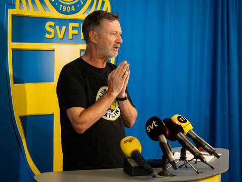 Head coach Peter Gerhardsson of the Swedish women's