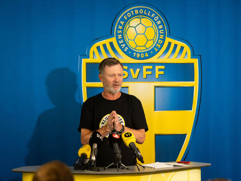 Head coach Peter Gerhardsson of the Swedish women's