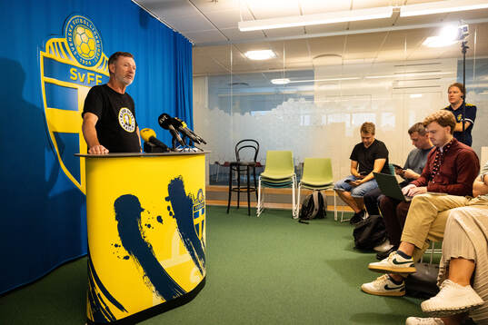 Head coach Peter Gerhardsson of the Swedish women's