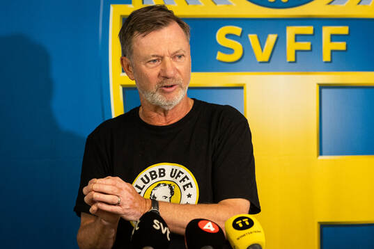 Head coach Peter Gerhardsson of the Swedish women's