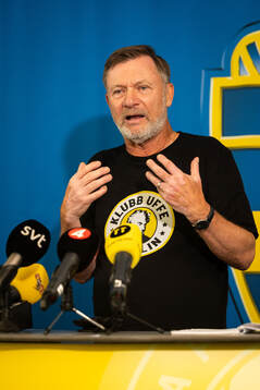 Head coach Peter Gerhardsson of the Swedish women's