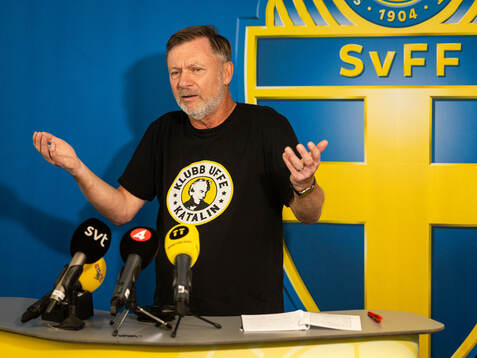 Head coach Peter Gerhardsson of the Swedish women's