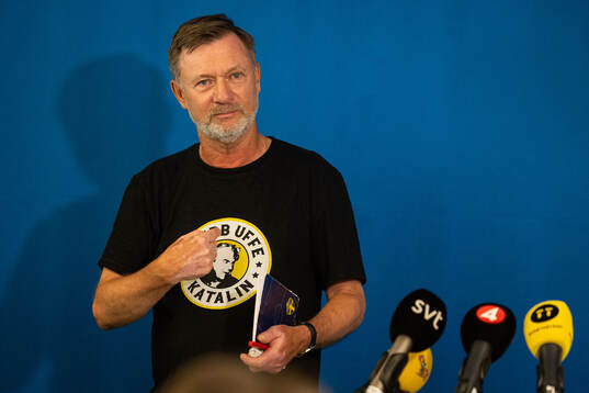 Head coach Peter Gerhardsson of the Swedish women's