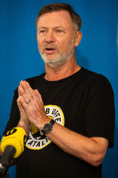 Head coach Peter Gerhardsson of the Swedish women's