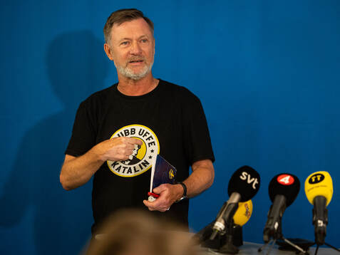 Head coach Peter Gerhardsson of the Swedish women's