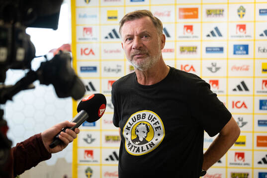 Head coach Peter Gerhardsson of the Swedish women's