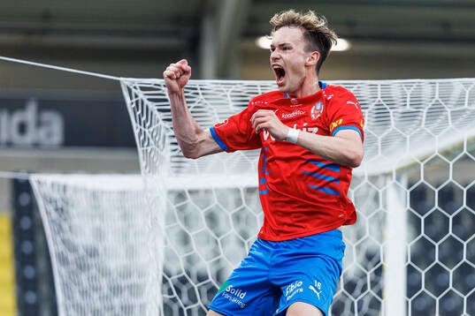 Helsingborgs Alexander Johansson jublar