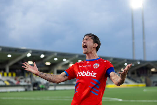 Helsingborgs Jon Birkfeldt jublar