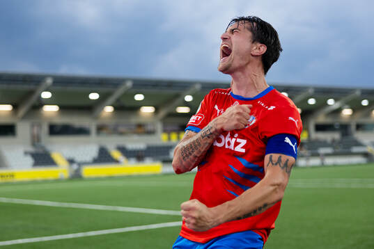 Helsingborgs Jon Birkfeldt jublar