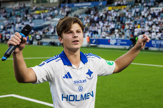 IFK Norrköpings Axel Brönner jublar