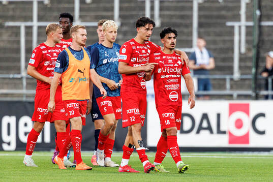 Värnamos Kenan Bilalovic och Mohammad Alsalkhadi deppar