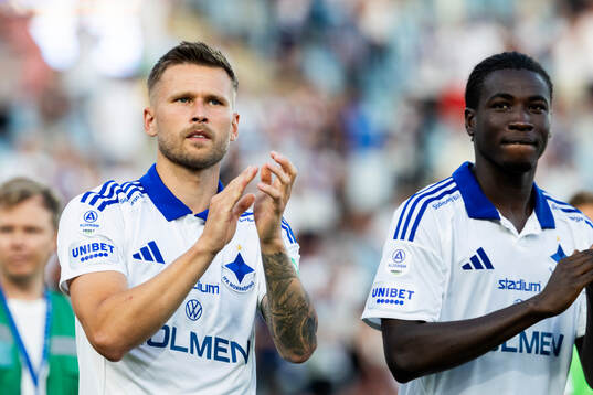IFK Norrköpings Arnor Traustason och Kojo Peprah Oppong