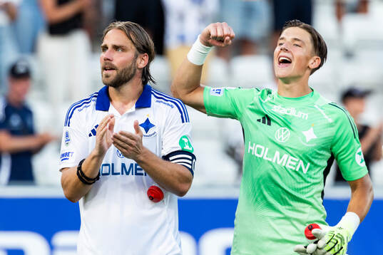 IFK Norrköpings Christoffer Nyman och målvakt David