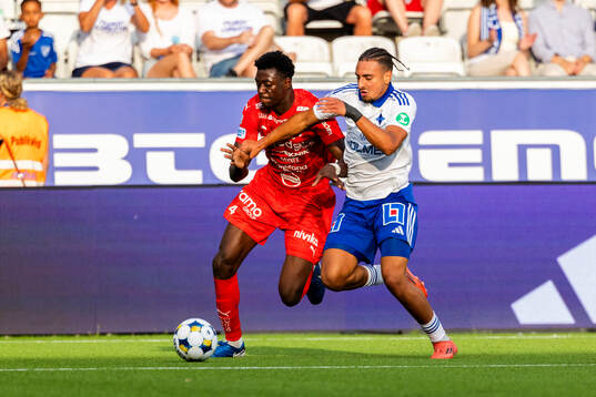 Värnamos Rufai Mohammed och IFK Norrköpings Moutaz Neffati