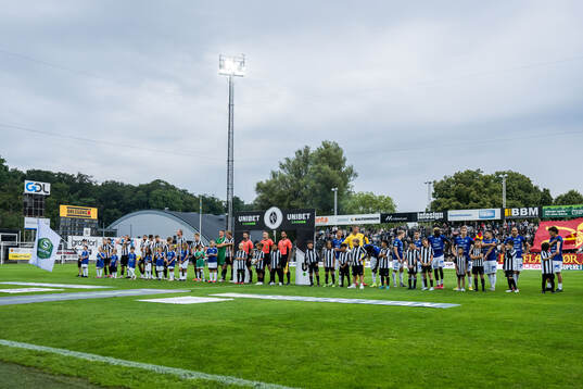 Landskrona och Trelleborg spelarna