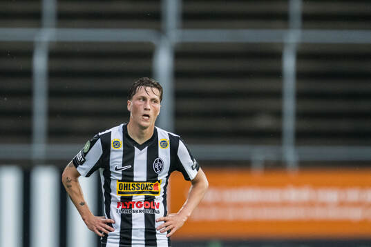 Landskronas Kevin Jensen deppar
