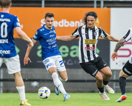 Trelleborgs Armin Culum och Landskronas André Alvarez Perez