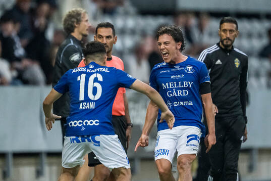Trelleborgs Viktor Christiansson jublar