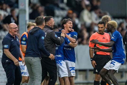 Trelleborgs Viktor Christiansson jublar