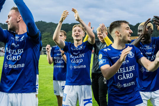 Trelleborgs Oskar Ruuska jublar