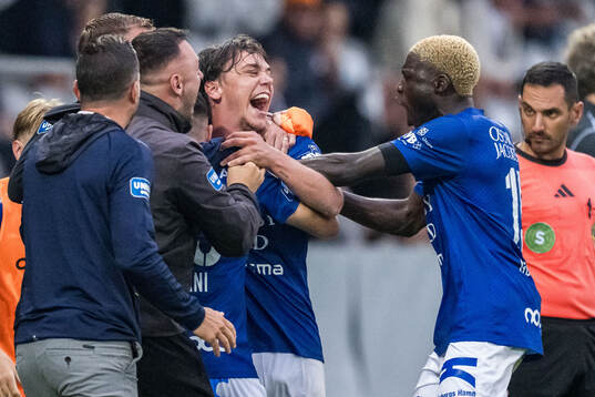 Trelleborgs Viktor Christiansson jublar