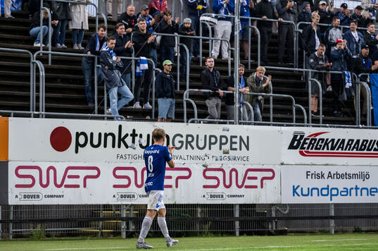 Trelleborgs Oskar Ruuska jublar
