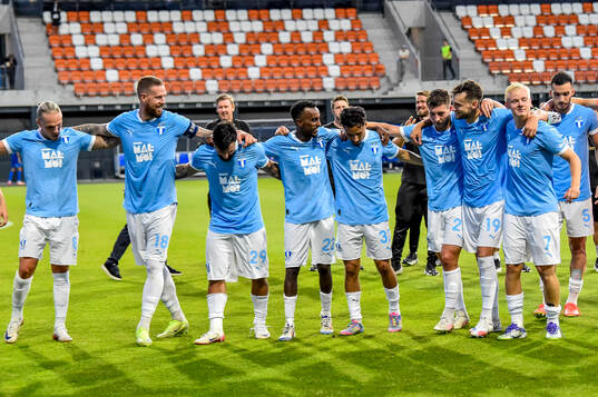 Players of Malmö FF celebrate