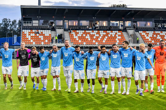 Players of Malmö FF celebrate