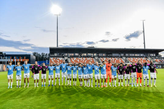 Players of Malmö FF celebrate