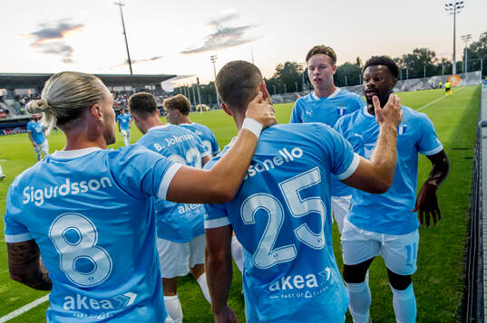 The players of Malmö FF celebrates