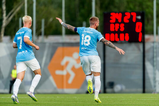 Otto Rosengren and Pontus Jansson of Malmö FF celebrates