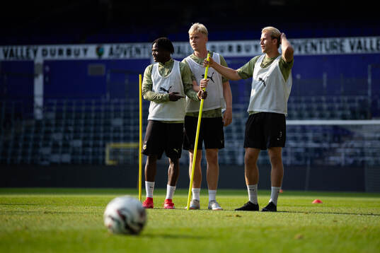 Severin Nioule, Isak Brusberg and Harry Hilvenius of Häcken