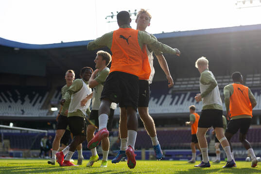 Pontus Dahbo and Sanders Ngabo of Häcken