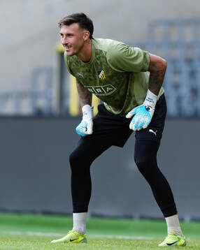 Goalkeeper Andreas Linde of Häcken