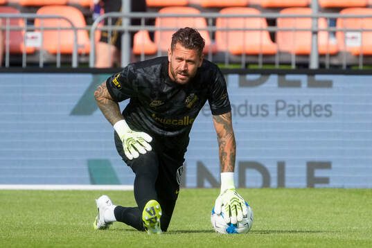 Goalkeeper Kristoffer Nordfeldt of AIK