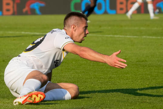 Dino Besirovic of AIK reacts