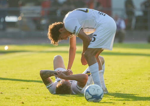 Erik Flataker and Taha Ayari of AIK