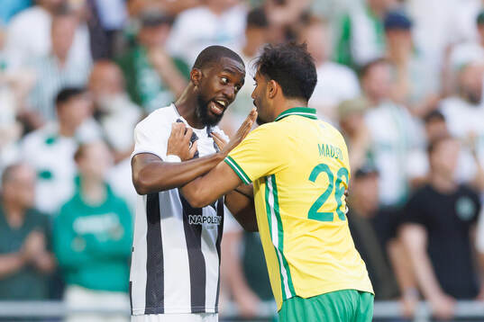 Isaac Mbenza of Royal Charleroi SC and Montader Madjed of