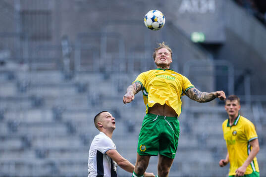 Nikola Stulic of Royal Charleroi SC and Victor Eriksson of