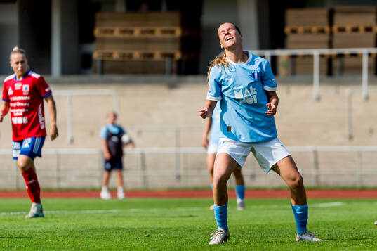 Malmö FFs Karoline Olesen deppar