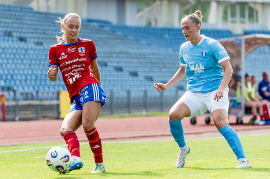 Vittsjös Amanda Altheden och Malmö FFs Tuva Skoog