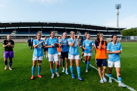 Malmö FFs spelare jublar
