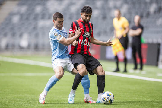 Malmö FFs Gabriel Busanello och Brommapojkarnas Daleho