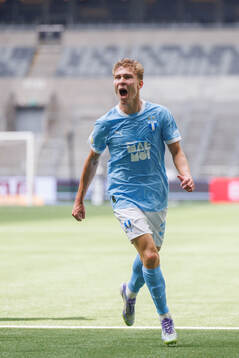 Malmö FFs Hugo Bolin jublar