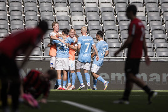 Malmö FFs spelare jublar