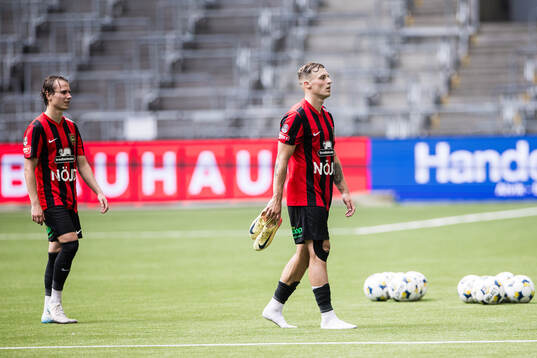 Brommapojkarnas Alex Timossi Andersson och Adam Skanning