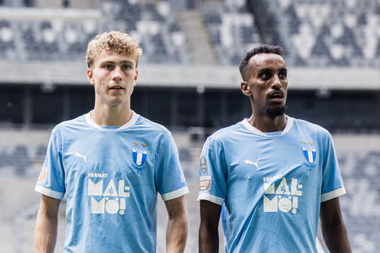 Malmö FFs Hugo Bolin och Taha Ali