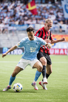 Malmö FFs Adrian Skogmar och Brommapojkarnas Victor Lind