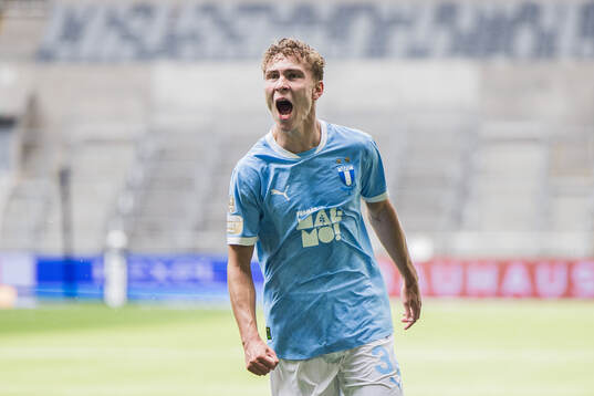Malmö FFs Hugo Bolin jublar
